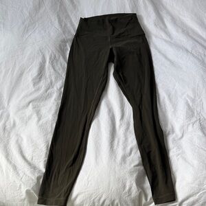 lululemon athletica army green crop Leggings